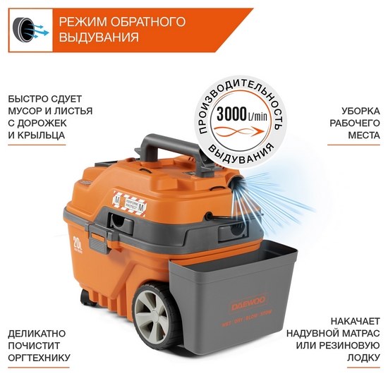 Пылесос универсальный DAEWOO DAVC 2000 HOME Пылесос универсальный DAEWOO DAVC 2000 HOME