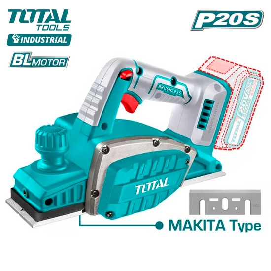 Рубанок аккумуляторный TOTAL TRLI20401 Рубанок аккумуляторный TOTAL TRLI20401