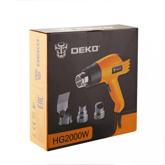 Фен строительный (термовоздуходувка) DEKO HG2000W Фен строительный (термовоздуходувка) DEKO HG2000W
