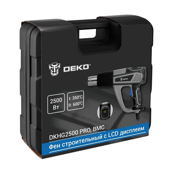 Фен строительный (термовоздуходувка) DEKO DKHG2500 PRO Фен строительный (термовоздуходувка) DEKO DKHG2500 PRO