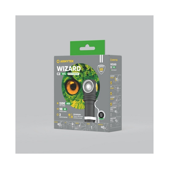 Фонарь Armytek Wizard C2 WG Magnet USB Белый