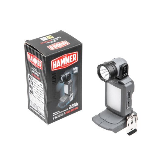 Фонарь аккумуляторный HAMMER FN185Li PREMIUM Фонарь аккумуляторный HAMMER FN185Li PREMIUM