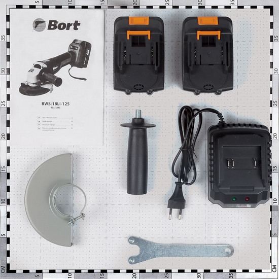 Углошлифмашина аккумуляторная Bort BWS-18Li-125