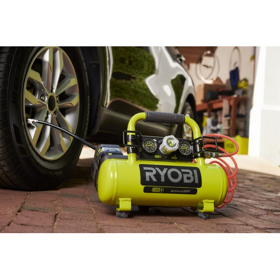 ONE + / Компрессор безмасляный коаксиальный аккумуляторный RYOBI R18AC-0 (без батареи)