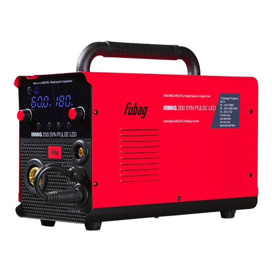 Сварочный полуавтомат FUBAG IRMIG 200 SYN PULSE LED с горелкой