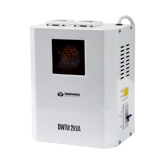 Стабилизатор напряжения настенный DAEWOO DW-TM2kVA Стабилизатор напряжения настенный DAEWOO DW-TM2kVA