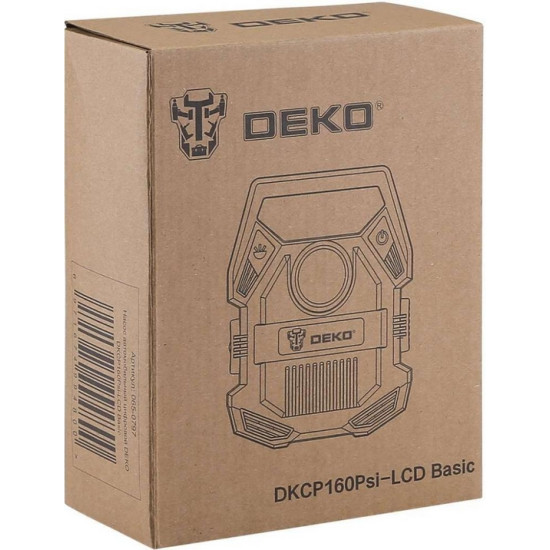 Насос автомобильный цифровой DEKO DKCP160Psi-LCD Basic Насос автомобильный цифровой DEKO DKCP160Psi-LCD Basic