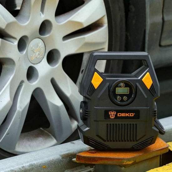 Насос автомобильный цифровой DEKO DKCP160Psi-LCD Basic Насос автомобильный цифровой DEKO DKCP160Psi-LCD Basic