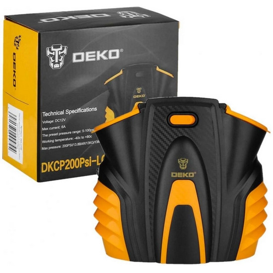 Насос автомобильный цифровой DEKO DKCP200Psi-LCD Plus Насос автомобильный цифровой DEKO DKCP200Psi-LCD Plus