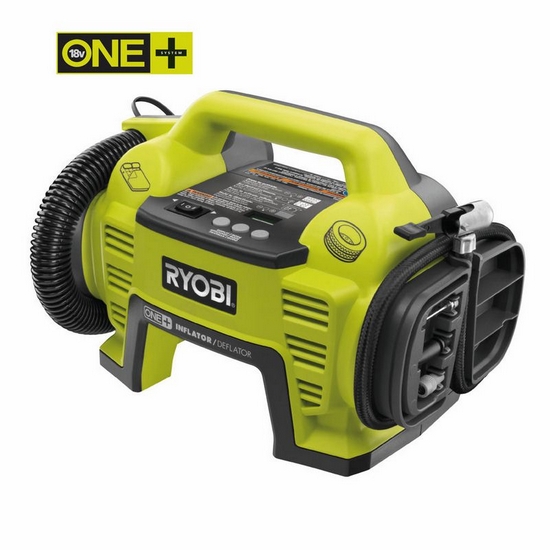 ONE + / Компрессор автомобильный аккумуляторный RYOBI R18I-0 (без батареи) ONE + / Компрессор автомобильный аккумуляторный RYOBI R18I-0 (без батареи)