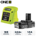 ONE + / Аккумулятор с зарядным устройством RYOBI RC18115-120VSE ONE + / Аккумулятор с зарядным устройством RYOBI RC18115-120VSE