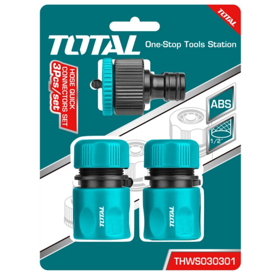 Набор соединителей садовых TOTAL THWS030301 (3 шт)