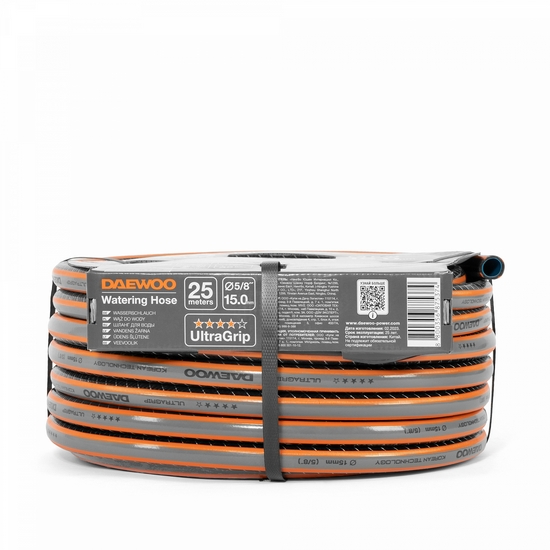 Шланг поливочный 5/8 " (15мм) DAEWOO UltraGrip 25 метров Шланг поливочный 5/8 " (15мм) DAEWOO UltraGrip 25 метров