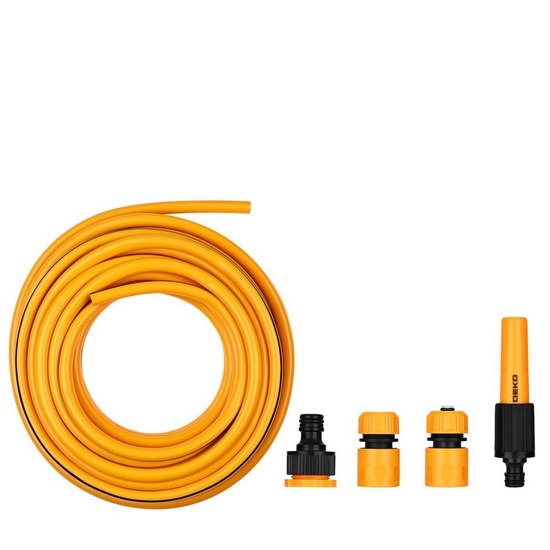 Шланг поливочный 1/2 "(13мм) с насадкой и коннекторами DEKO DKI20 20м (SET 5 ) Шланг поливочный 1/2 "(13мм) с насадкой и коннекторами DEKO DKI20 20м (SET 5 )