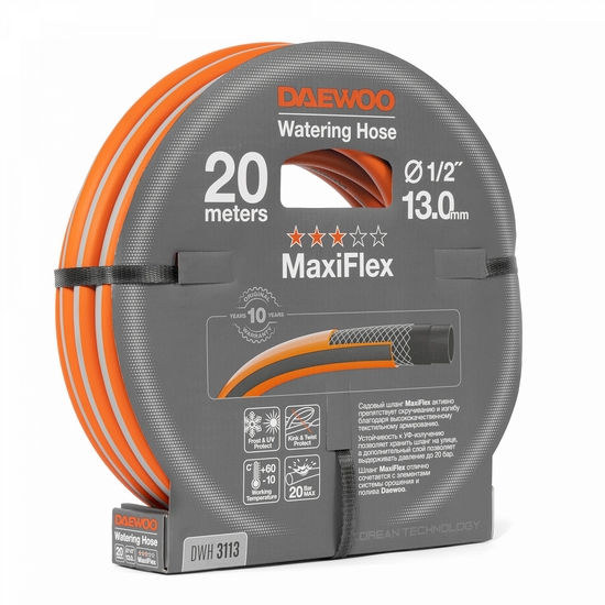 Шланг 1/2 " (13мм) DAEWOO MaxiFlex DWH 3113 20 метров Шланг 1/2 " (13мм) DAEWOO MaxiFlex DWH 3113 20 метров