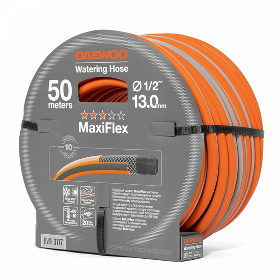 Шланг 1/2 " (13мм) DAEWOO MaxiFlex DWH 3117 50 метров Шланг 1/2 " (13мм) DAEWOO MaxiFlex DWH 3117 50 метров