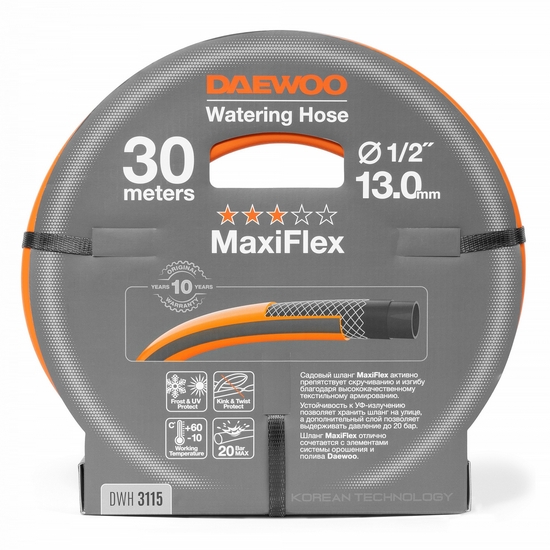 Шланг MaxiFlex диаметр 1/2 " (13мм), длина 30м DAEWOO DWH 3115 Шланг MaxiFlex диаметр 1/2 " (13мм), длина 30м DAEWOO DWH 3115
