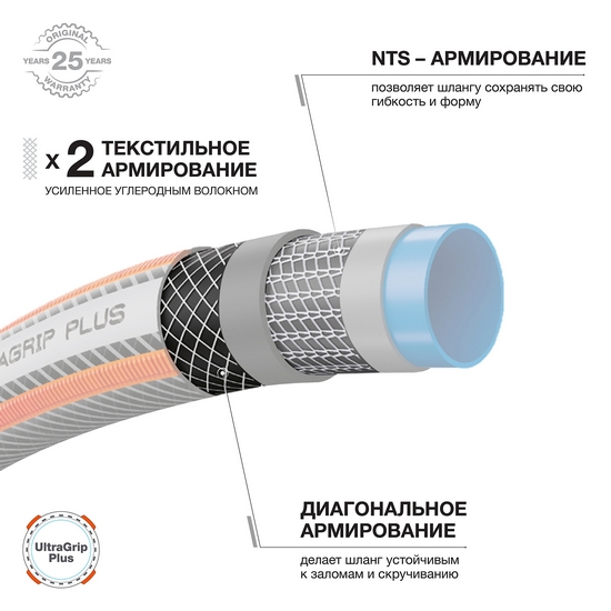 Шланг 1/2 " (13мм) DAEWOO UltraGrip Plus DWH 5112 15 метров