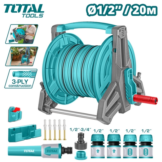 Пл. Набор для полива 1/2 " 20м TOTAL THHR20124 Пл. Набор для полива 1/2 " 20м TOTAL THHR20124