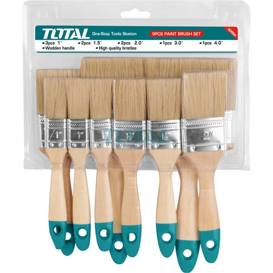 Набор кистей TOTAL THT8414091 (9 шт) Набор кистей TOTAL THT8414091 (9 шт)