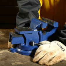 Тиски слесарные поворотные 100 мм DEKO CL10