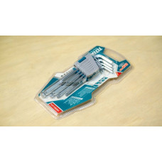 Набор ключей шестигранных со сферической головкой 1,5-10 мм длинных TOTAL THT106291 (9 шт)