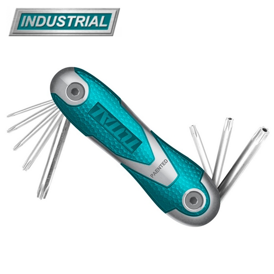 Набор ключей Torx 2-8 мм TOTAL THT1061846 (8 шт) Набор ключей Torx 2-8 мм TOTAL THT1061846 (8 шт)
