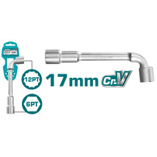 Ключ торцевой угловой 17 мм TOTAL THWL1706