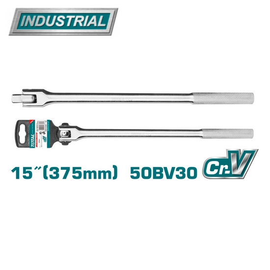 Вороток 1/2 " 375 мм с шарниром TOTAL THTFX12151 Вороток 1/2 " 375 мм с шарниром TOTAL THTFX12151