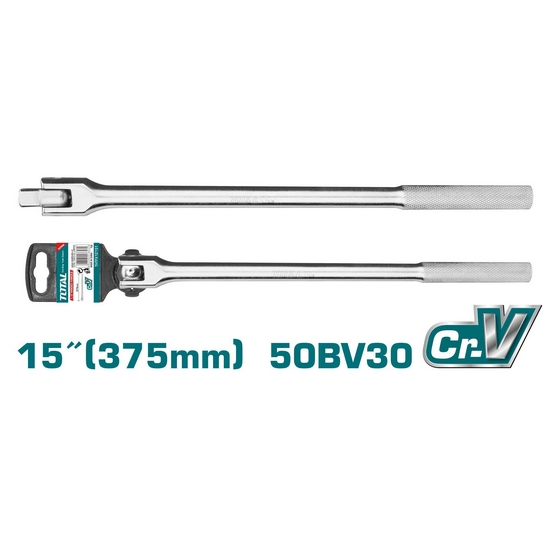 Вороток 1/2 " 375 мм с шарниром TOTAL THTFX12151 Вороток 1/2 " 375 мм с шарниром TOTAL THTFX12151