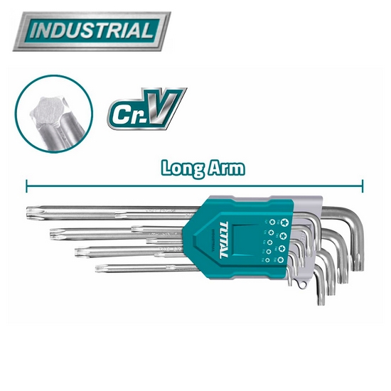 Набор ключей Torx TOTAL THT106392 (9 шт) Набор ключей Torx TOTAL THT106392 (9 шт)
