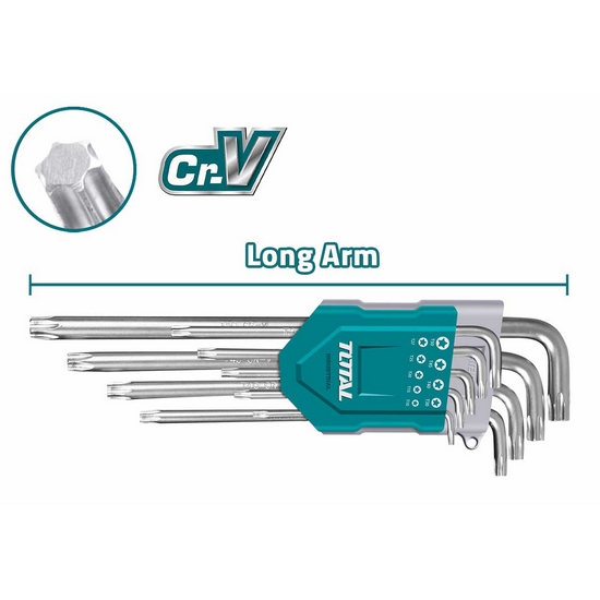 Набор ключей Torx TOTAL THT106392 (9 шт) Набор ключей Torx TOTAL THT106392 (9 шт)