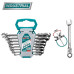 Набор гаечных ключей с трещоткой и шарниром TOTAL THT102RK586 (8 шт) Набор гаечных ключей с трещоткой и шарниром TOTAL THT102RK586 (8 шт)