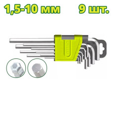 Набор ключей шестигранных со сферической головкой 1,5-10 мм DYLLU DTHK2292 (9 шт.)