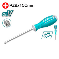 Отвертка крестовая PZ2 150мм TOTAL TSDRSPZ2150