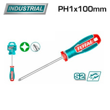 Отвертка крестовая PH1x100мм TOTAL TSDPH1100