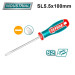 Отвертка шлицевая SL5.5 100 мм TOTAL TSDSL5100