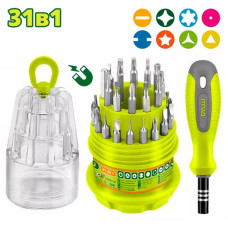 Отвертка с набором бит DYLLU DTSS1J31 (31 предмет)