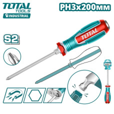 Отвертка крестовая PH3x200мм TOTAL TGTPH3200