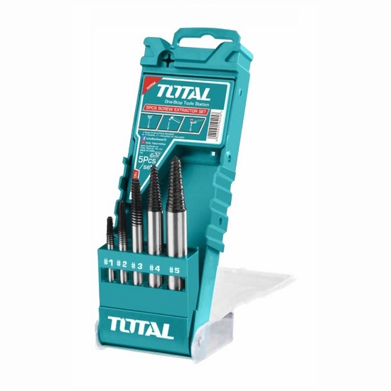 Набор для извлечения шурупов TOTAL TACSE0056 (5шт) Набор для извлечения шурупов TOTAL TACSE0056 (5шт)