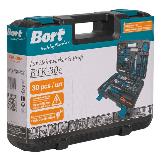 Набор ручного инструмента Bort BTK-30e