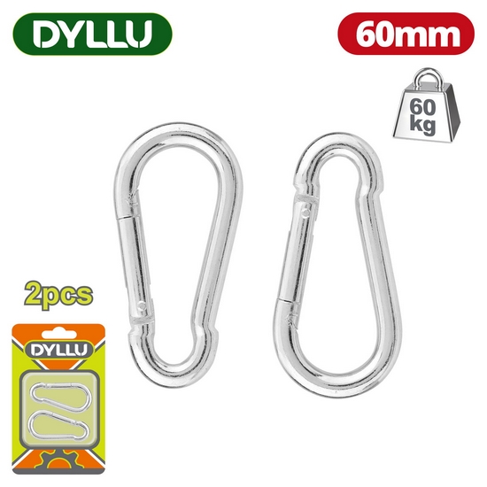 Карабины 60 мм DYLLU DTQL2K03 (2 шт)