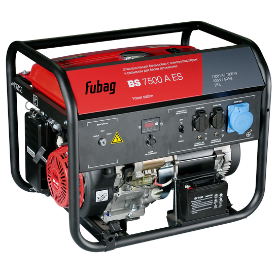 Генератор бензиновый FUBAG BS 7500 A ES с электростартером и коннектором автоматики Генератор бензиновый FUBAG BS 7500 A ES с электростартером и коннектором автоматики