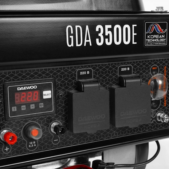 Генератор бензиновый DAEWOO GDA 3500E Генератор бензиновый DAEWOO GDA 3500E