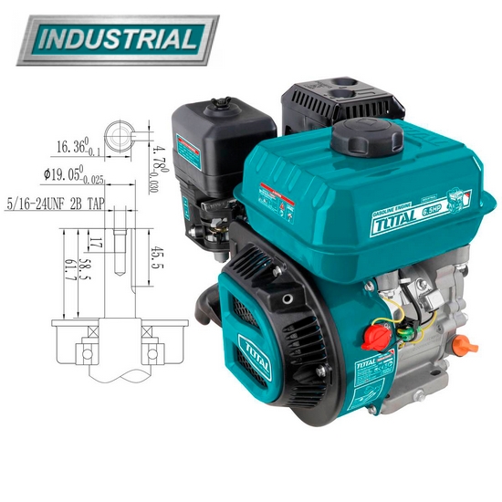 Бензиновый двигатель TOTAL TGEN16821 Бензиновый двигатель TOTAL TGEN16821