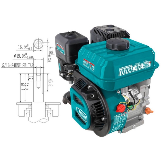 Бензиновый двигатель TOTAL TGEN16821 Бензиновый двигатель TOTAL TGEN16821