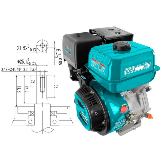 Бензиновый двигатель TOTAL TGEN1881 Бензиновый двигатель TOTAL TGEN1881