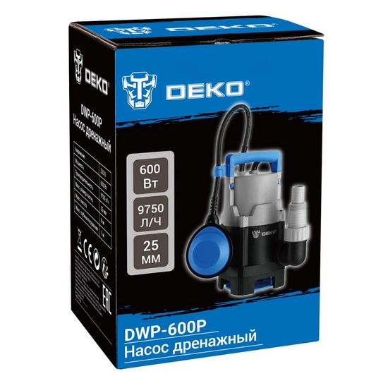 Насос дренажный DEKO DWP-600P Насос дренажный DEKO DWP-600P
