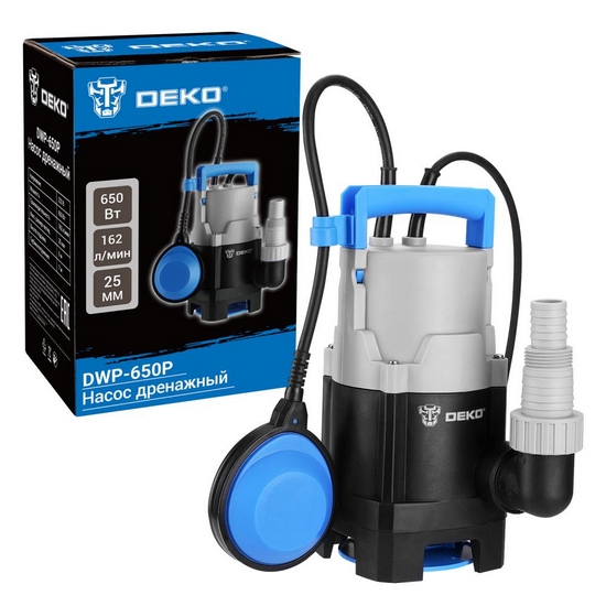 Насос дренажный DEKO DWP-650P Насос дренажный DEKO DWP-650P