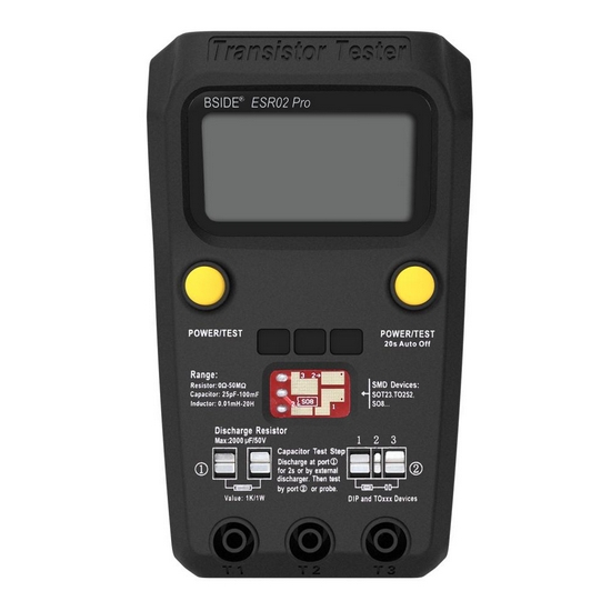 Тестер транзисторов BSIDE ESR02pro Тестер транзисторов BSIDE ESR02pro